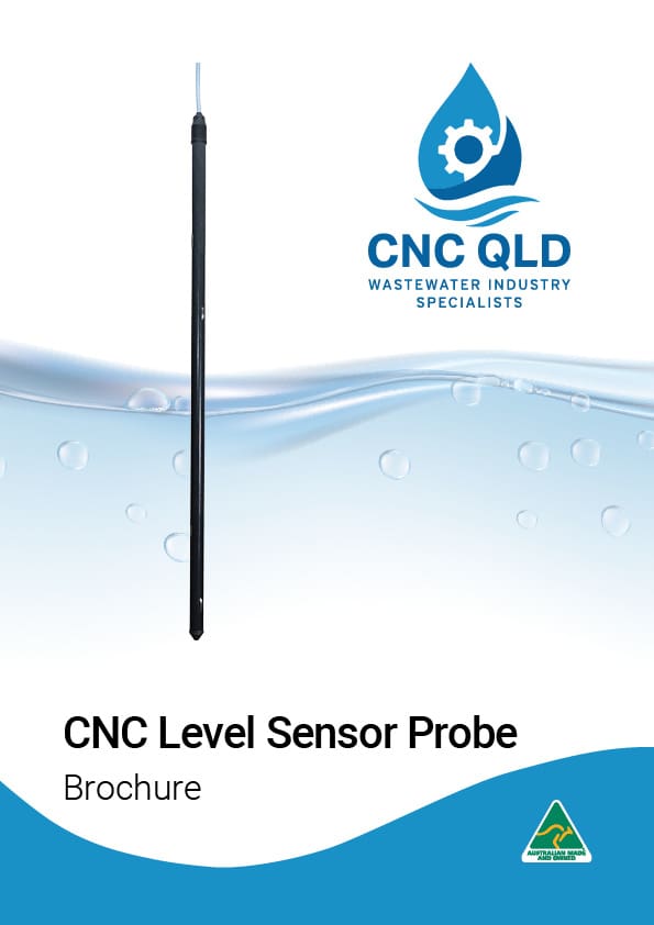 CNC Level Sensor Probe by CNC QLD – Custom-built for wastewater applications.